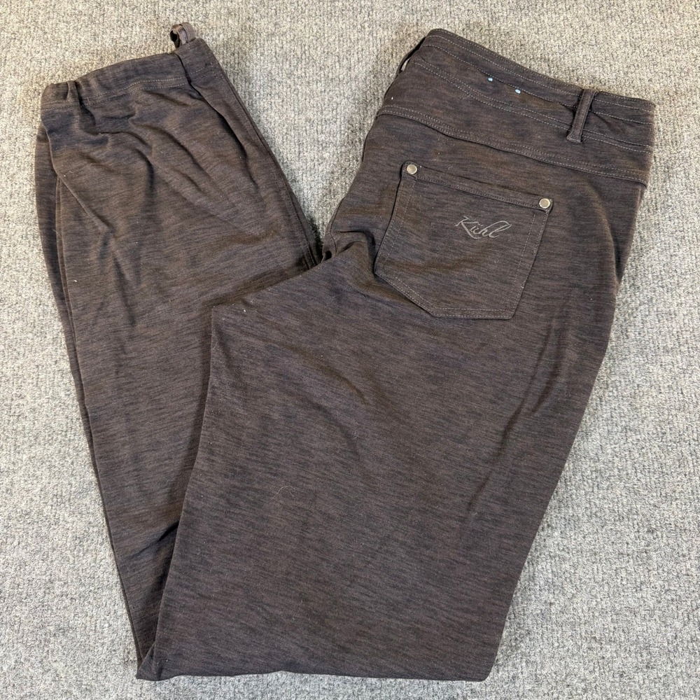 Kuhl Mova Pants Womens‎ 14 Regular Gray Stretch Hiking Travel 5-Pocket 3342